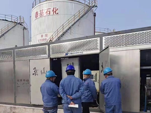 泰基石化油氣回收設備調試